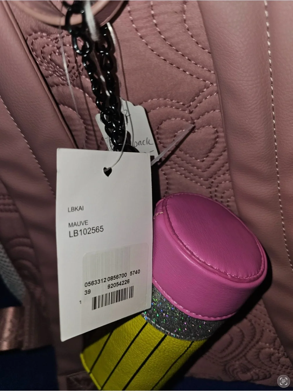 NEW BETSEY JOHNSON PINK BACKPACK WITH PURSE